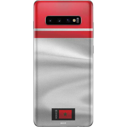 Morocco Soccer Flag Galaxy S10 Plus Skin